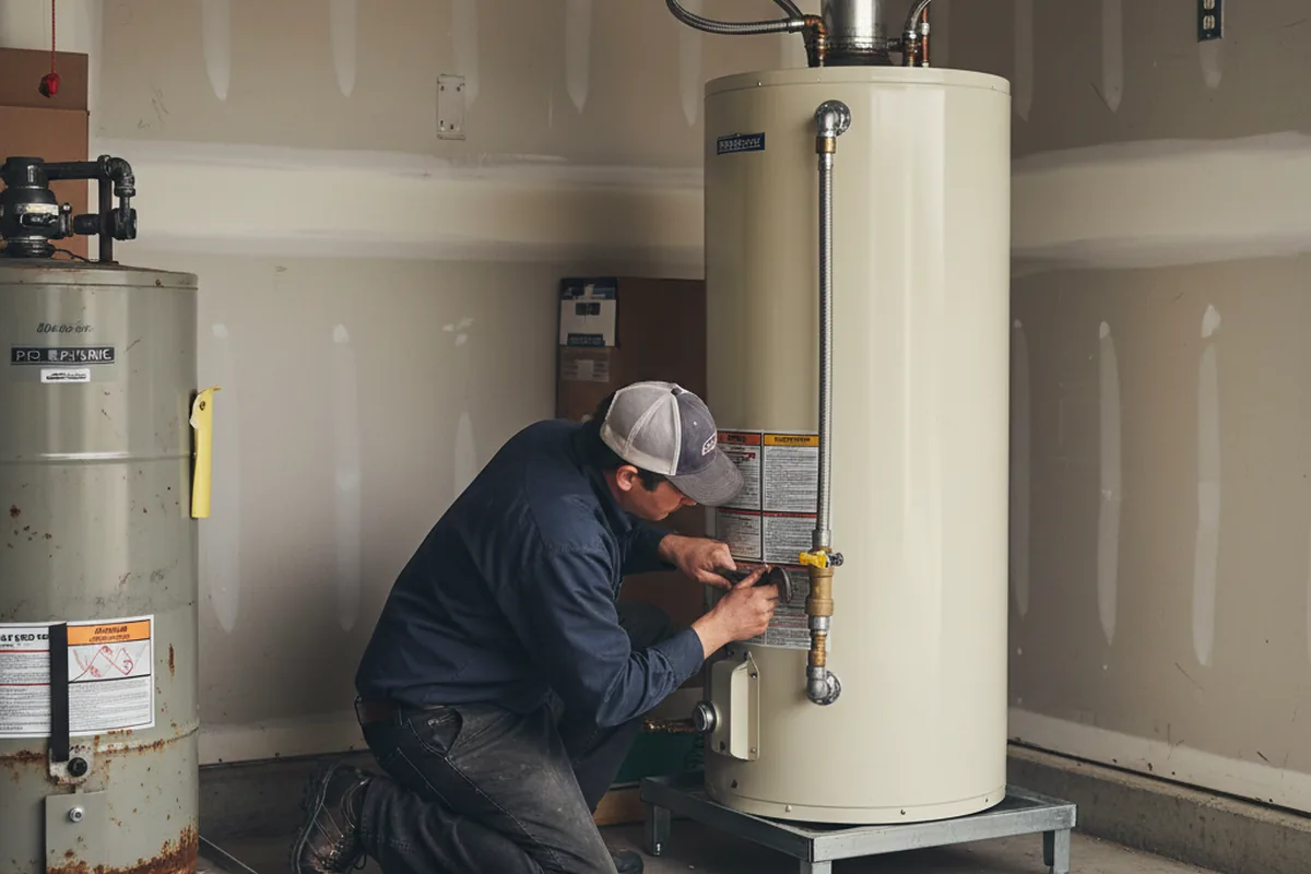 Water heater and shutoff valve replacement in Hanalei